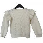 Jumper with frill shoulders
