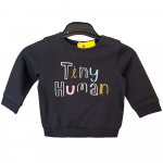 Tiny Human Motif Swearshirt