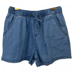 Denim shorts side pockets Elasticated waist